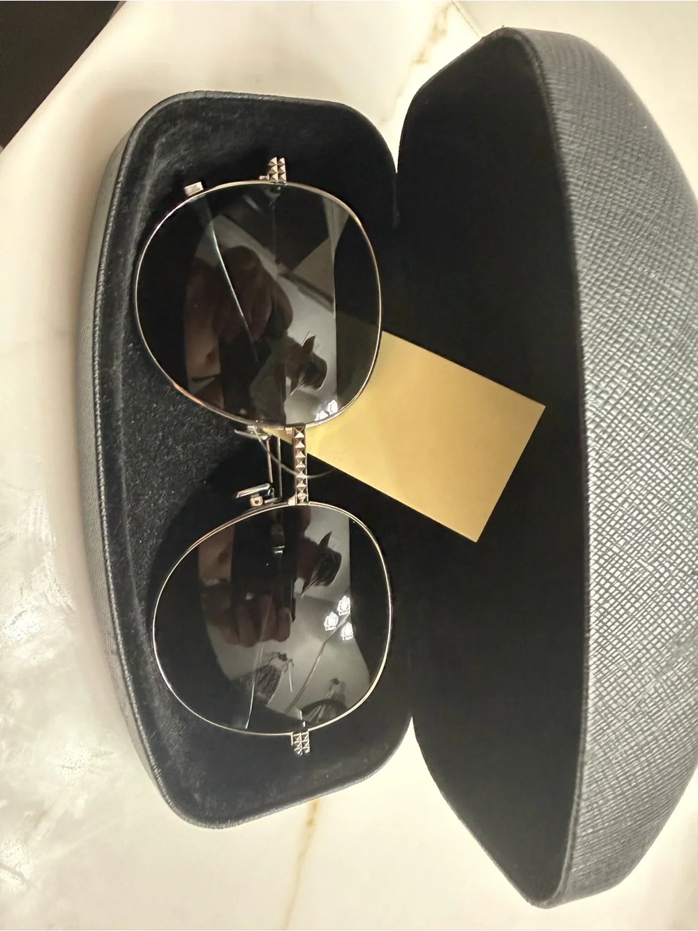 Valentino Silver Frame round Lens Women's Sunglasses 100% authentic please read